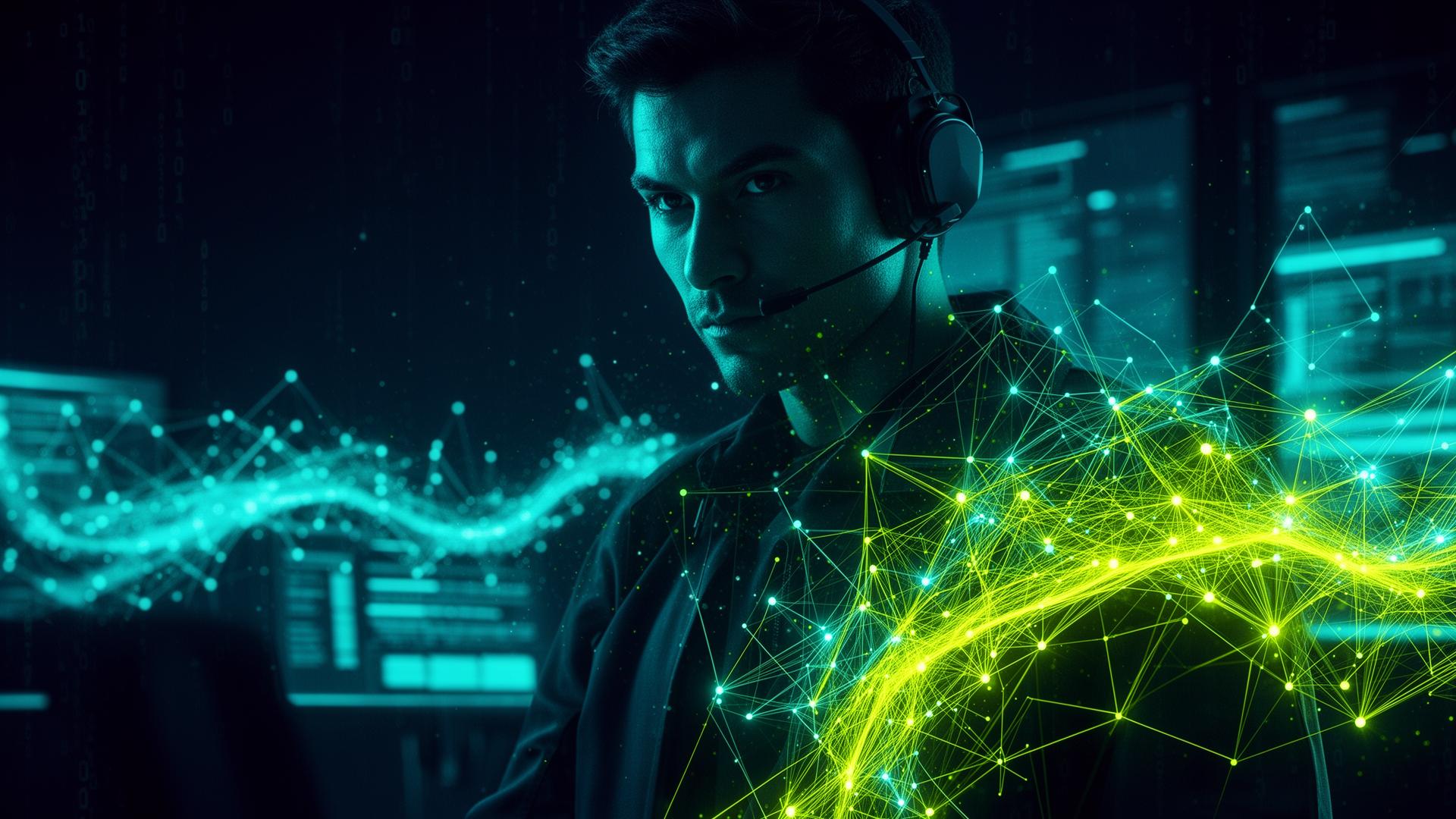 Maverc cybersecurity analyst monitoring a global threat network